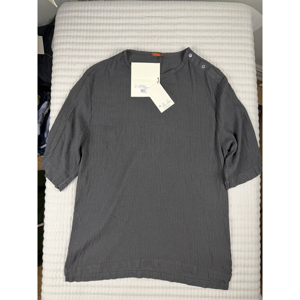 BARENA VENEZIA CAMICIA PORTOLAN GRAO IT 50 US L RETAIL 455$